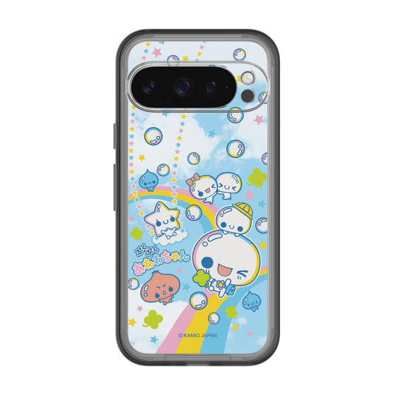 スリムプロテクションプレミアムケース［ ぷくぷくあわわちゃん - レインボー ］