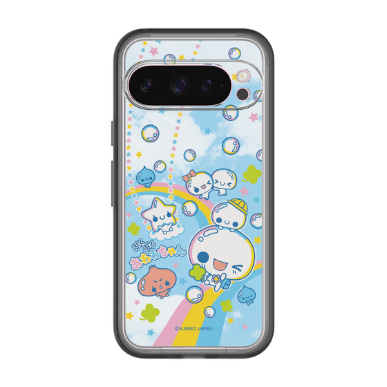 スリムプロテクションプレミアムケース［ ぷくぷくあわわちゃん - レインボー ］