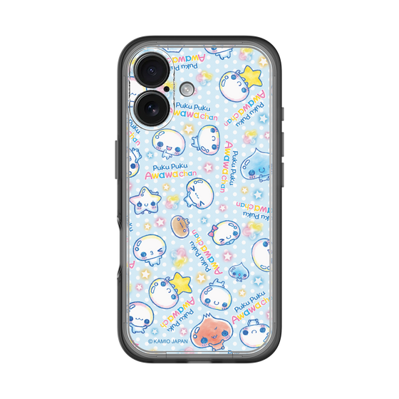 スリムプロテクションプレミアムケース［ ぷくぷくあわわちゃん - 総柄 ］