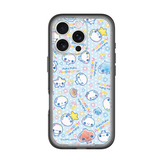 スリムプロテクションプレミアムケース［ ぷくぷくあわわちゃん - 総柄 ］