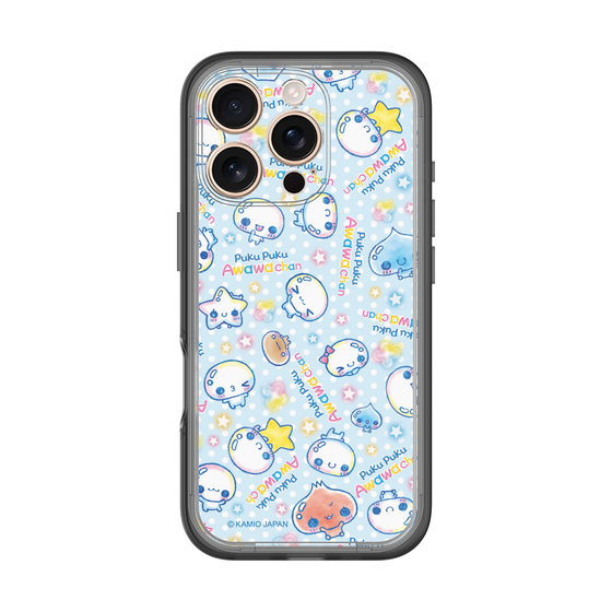 スリムプロテクションプレミアムケース［ ぷくぷくあわわちゃん - 総柄 ］
