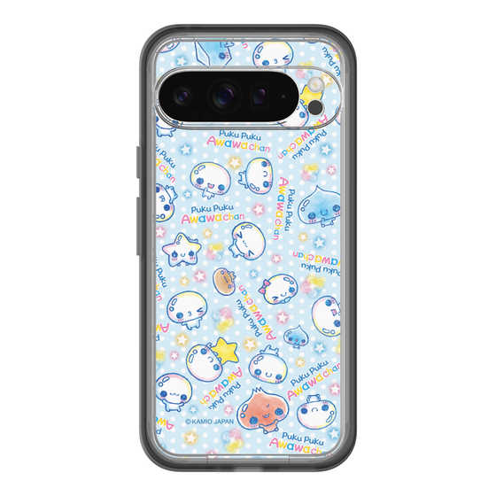 スリムプロテクションプレミアムケース［ ぷくぷくあわわちゃん - 総柄 ］