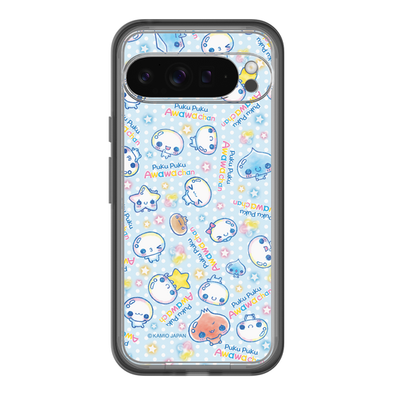 スリムプロテクションプレミアムケース［ ぷくぷくあわわちゃん - 総柄 ］