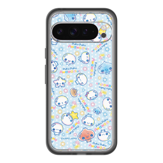 スリムプロテクションプレミアムケース［ ぷくぷくあわわちゃん - 総柄 ］
