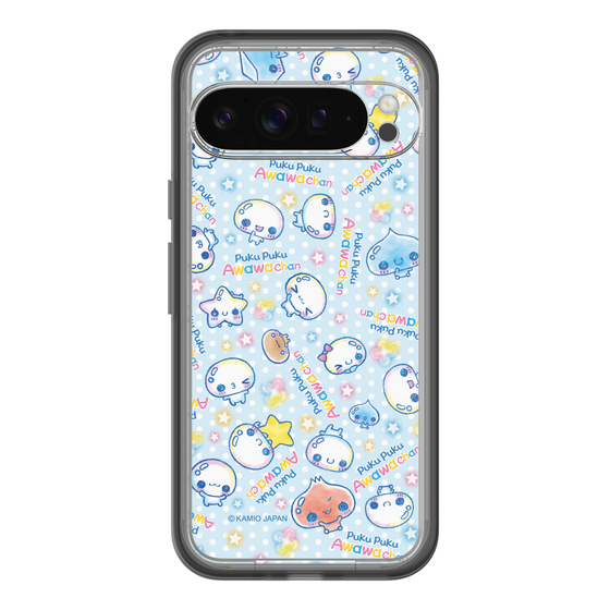 スリムプロテクションプレミアムケース［ ぷくぷくあわわちゃん - 総柄 ］