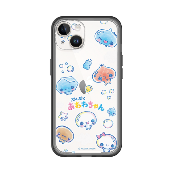 スリムプロテクションプレミアムケース［ ぷくぷくあわわちゃん - ステッカー ］