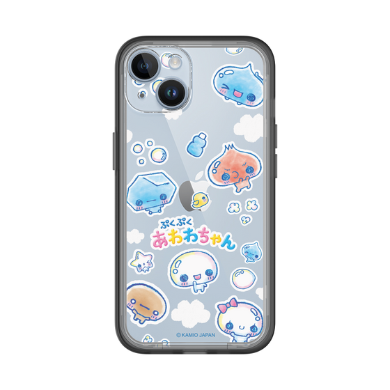 スリムプロテクションプレミアムケース［ ぷくぷくあわわちゃん - ステッカー ］
