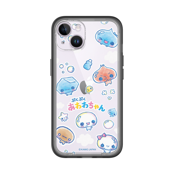 スリムプロテクションプレミアムケース［ ぷくぷくあわわちゃん - ステッカー ］
