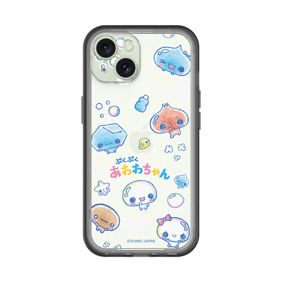 スリムプロテクションプレミアムケース［ ぷくぷくあわわちゃん - ステッカー ］