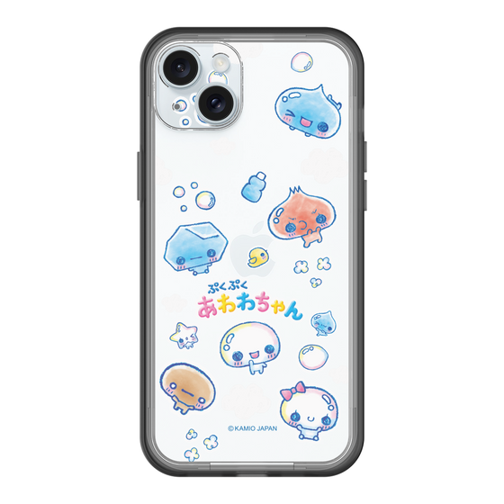 スリムプロテクションプレミアムケース［ ぷくぷくあわわちゃん - ステッカー ］