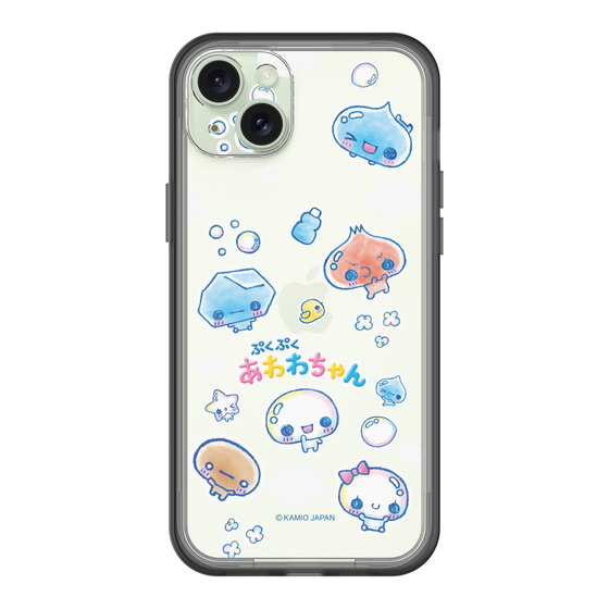 スリムプロテクションプレミアムケース［ ぷくぷくあわわちゃん - ステッカー ］