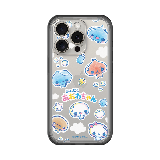 スリムプロテクションプレミアムケース［ ぷくぷくあわわちゃん - ステッカー ］