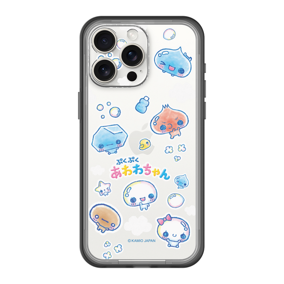 スリムプロテクションプレミアムケース［ ぷくぷくあわわちゃん - ステッカー ］