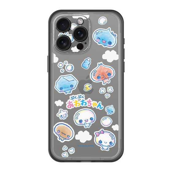 スリムプロテクションプレミアムケース［ ぷくぷくあわわちゃん - ステッカー ］
