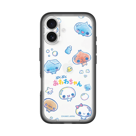 スリムプロテクションプレミアムケース［ ぷくぷくあわわちゃん - ステッカー ］