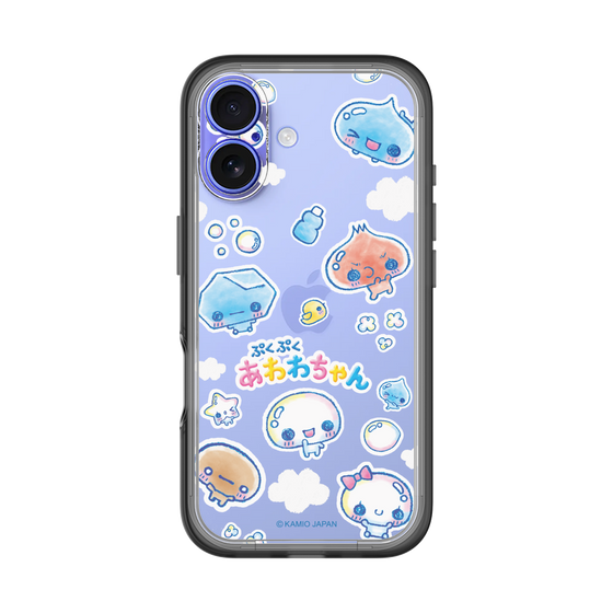 スリムプロテクションプレミアムケース［ ぷくぷくあわわちゃん - ステッカー ］