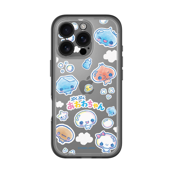 スリムプロテクションプレミアムケース［ ぷくぷくあわわちゃん - ステッカー ］