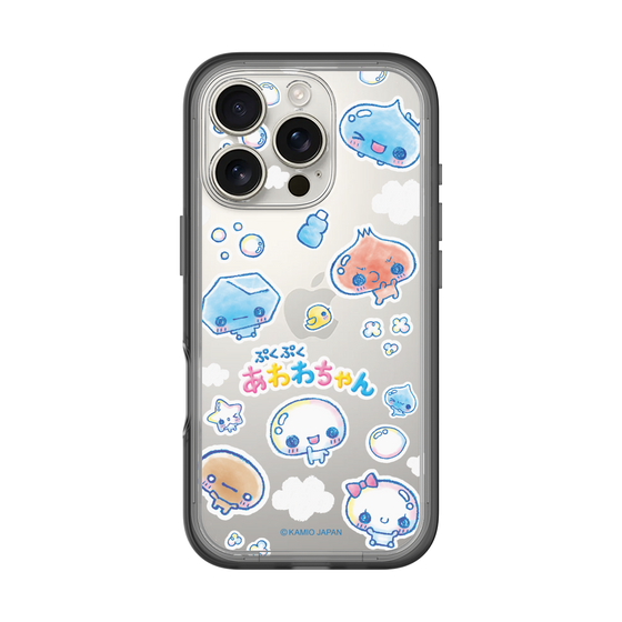 スリムプロテクションプレミアムケース［ ぷくぷくあわわちゃん - ステッカー ］