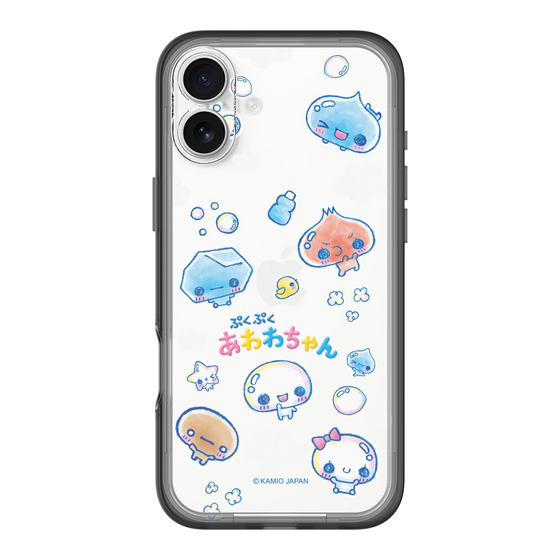 スリムプロテクションプレミアムケース［ ぷくぷくあわわちゃん - ステッカー ］