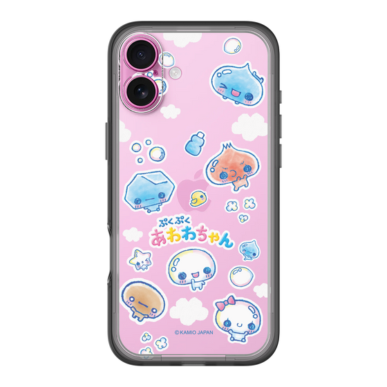 スリムプロテクションプレミアムケース［ ぷくぷくあわわちゃん - ステッカー ］
