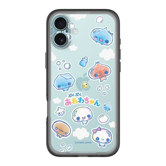 スリムプロテクションプレミアムケース［ ぷくぷくあわわちゃん - ステッカー ］