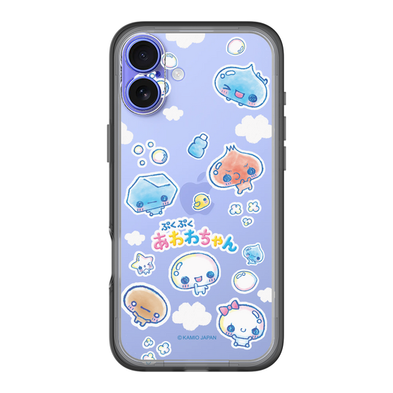 スリムプロテクションプレミアムケース［ ぷくぷくあわわちゃん - ステッカー ］
