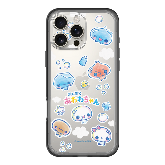 スリムプロテクションプレミアムケース［ ぷくぷくあわわちゃん - ステッカー ］