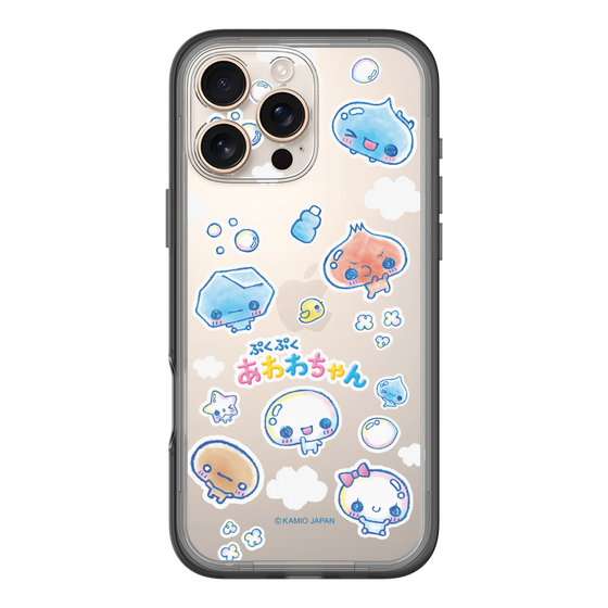 スリムプロテクションプレミアムケース［ ぷくぷくあわわちゃん - ステッカー ］