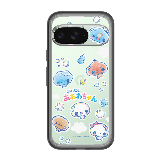 スリムプロテクションプレミアムケース［ ぷくぷくあわわちゃん - ステッカー ］