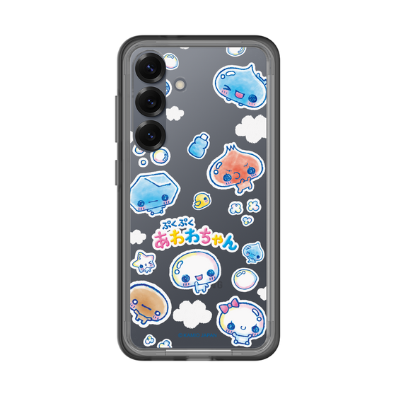 スリムプロテクションプレミアムケース［ ぷくぷくあわわちゃん - ステッカー ］