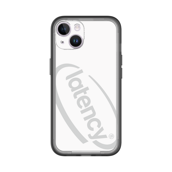 スリムプロテクションプレミアムケース［ LATENCY - Circle logo - White ］