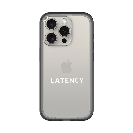 スリムプロテクションプレミアムケース［ LATENCY - Logotype - Clear ］