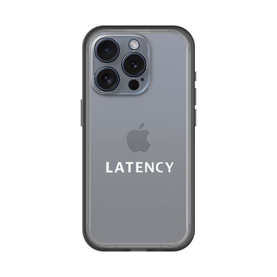 スリムプロテクションプレミアムケース［ LATENCY - Logotype - Clear ］