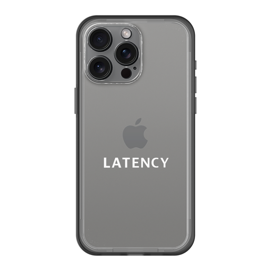 スリムプロテクションプレミアムケース［ LATENCY - Logotype - Clear ］