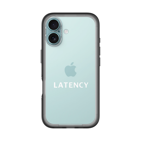 スリムプロテクションプレミアムケース［ LATENCY - Logotype - Clear ］