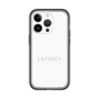 スリムプロテクションプレミアムケース［ LATENCY - Logotype - White ］