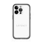 スリムプロテクションプレミアムケース［ LATENCY - Logotype - White ］