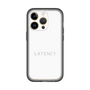 スリムプロテクションプレミアムケース［ LATENCY - Logotype - White ］