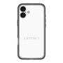 スリムプロテクションプレミアムケース［ LATENCY - Logotype - White ］