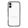 スリムプロテクションプレミアムケース［ LATENCY - Logotype - White ］