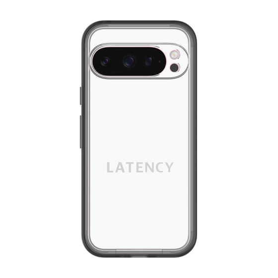 スリムプロテクションプレミアムケース［ LATENCY - Logotype - White ］