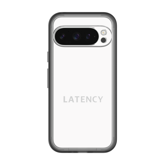 スリムプロテクションプレミアムケース［ LATENCY - Logotype - White ］
