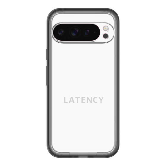 スリムプロテクションプレミアムケース［ LATENCY - Logotype - White ］