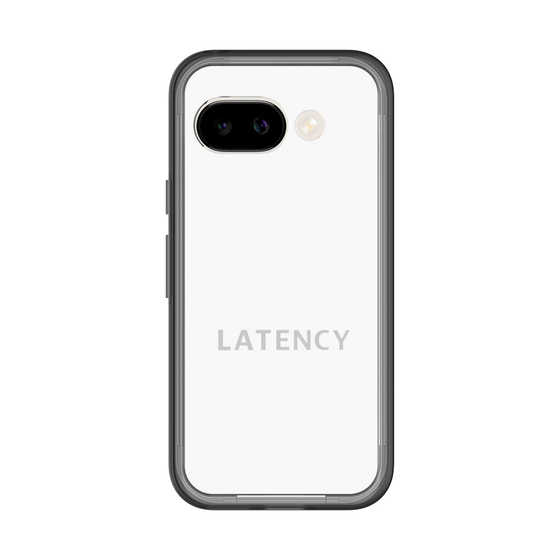 スリムプロテクションプレミアムケース［ LATENCY - Logotype - White ］