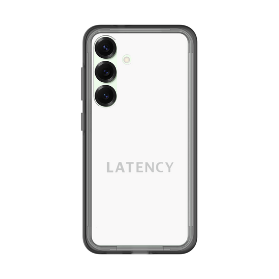 スリムプロテクションプレミアムケース［ LATENCY - Logotype - White ］