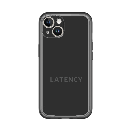 スリムプロテクションプレミアムケース［ LATENCY - Logotype - Black ］
