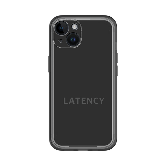 スリムプロテクションプレミアムケース［ LATENCY - Logotype - Black ］
