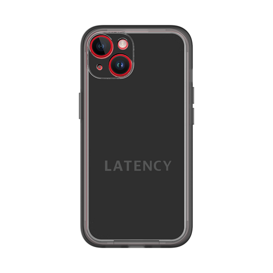 スリムプロテクションプレミアムケース［ LATENCY - Logotype - Black ］