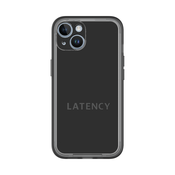 スリムプロテクションプレミアムケース［ LATENCY - Logotype - Black ］