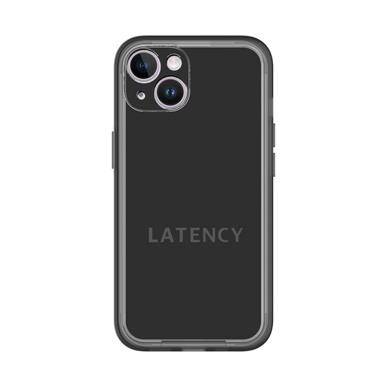スリムプロテクションプレミアムケース［ LATENCY - Logotype - Black ］